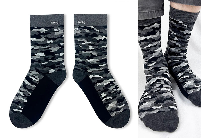 迷彩-灰 厚襪款(2種尺寸) 